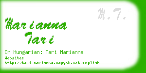 marianna tari business card